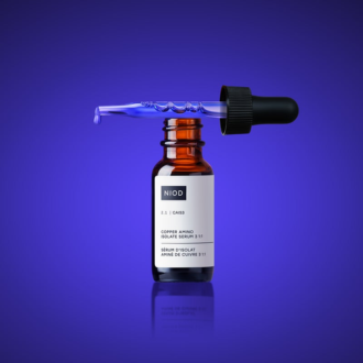 A collagen boosting serum, targeting visible signs of aging while optimizing healthy-looking skin.